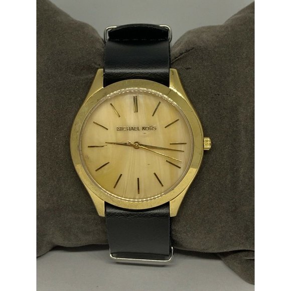 Michael Kors MK4285 Women\'s Black Leather Analog G main image 8